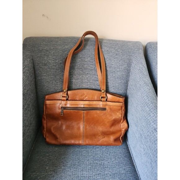 Patricia Nash "Poppy" Tote Heritage Brown Distressed Leather Bag - Picture 1 of 11
